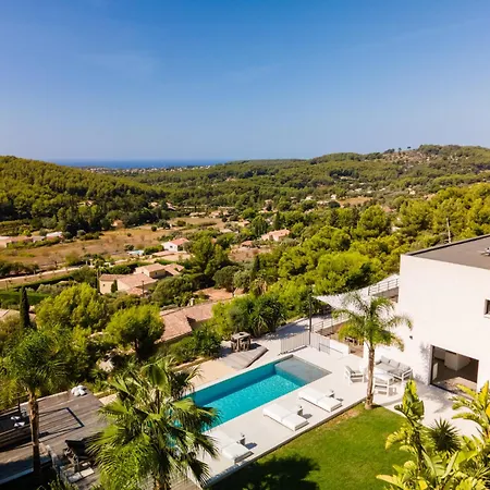 Contemporaine Vue Mer-vignobles,piscine-spa וילה סנרי-סור-מר